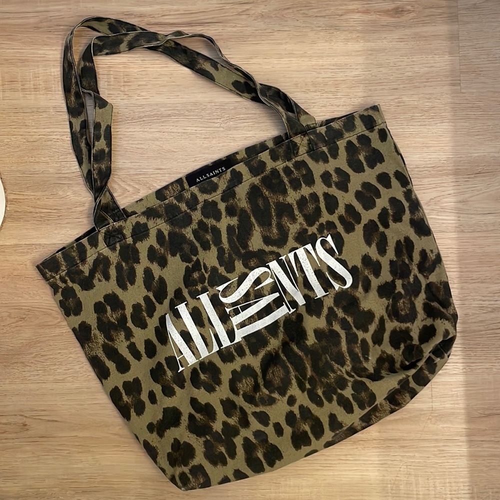 All Saints canvas tote bag